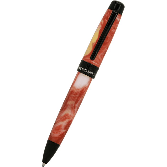 Monteverde Prima Ballpoint Pen - Red Swirl - Pen Boutique Ltd