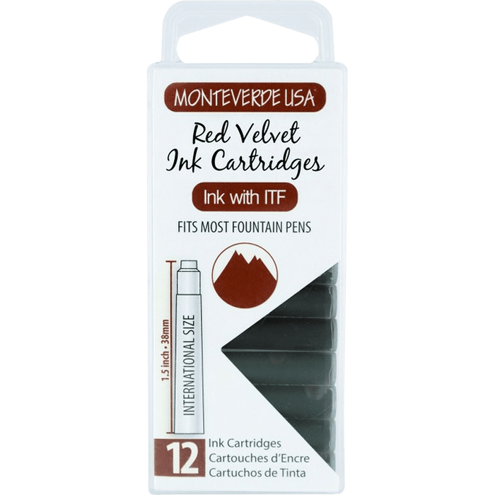 Monteverde Red Velvet - Ink Cartridges - Pen Boutique Ltd
