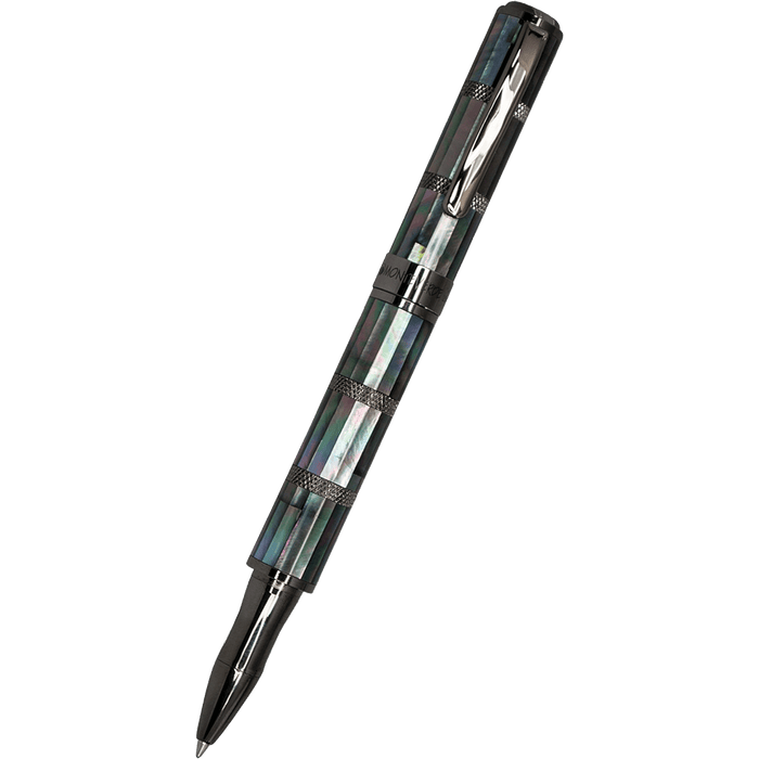 Monteverde Regatta Rollerball Pen - Limited Edition - Black Mother of Pearl - Gunmetal Trim - Pen Boutique Ltd