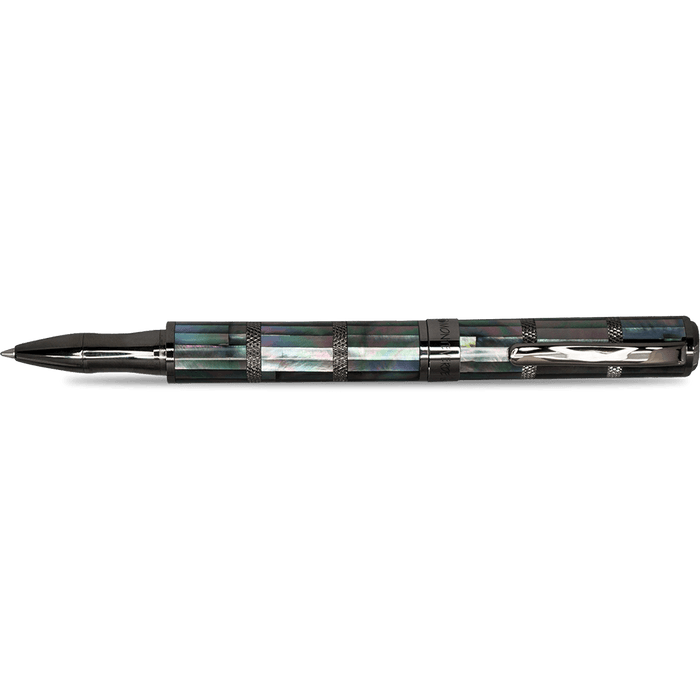 Monteverde Regatta Rollerball Pen - Limited Edition - Black Mother of Pearl - Gunmetal Trim - Pen Boutique Ltd