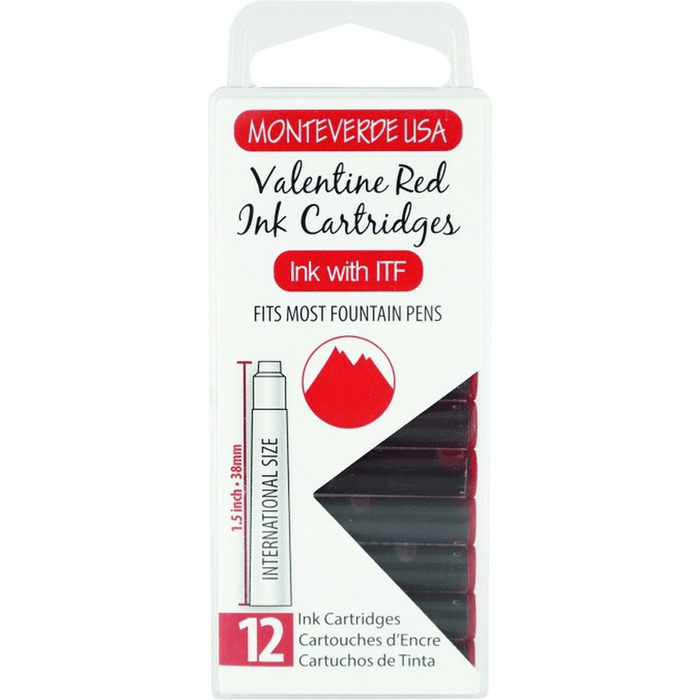 Monteverde Valentine Red - Ink Cartridges - Pen Boutique Ltd