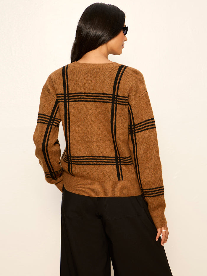 Must-Have Cardi Cocoa Powder / Black Plaid