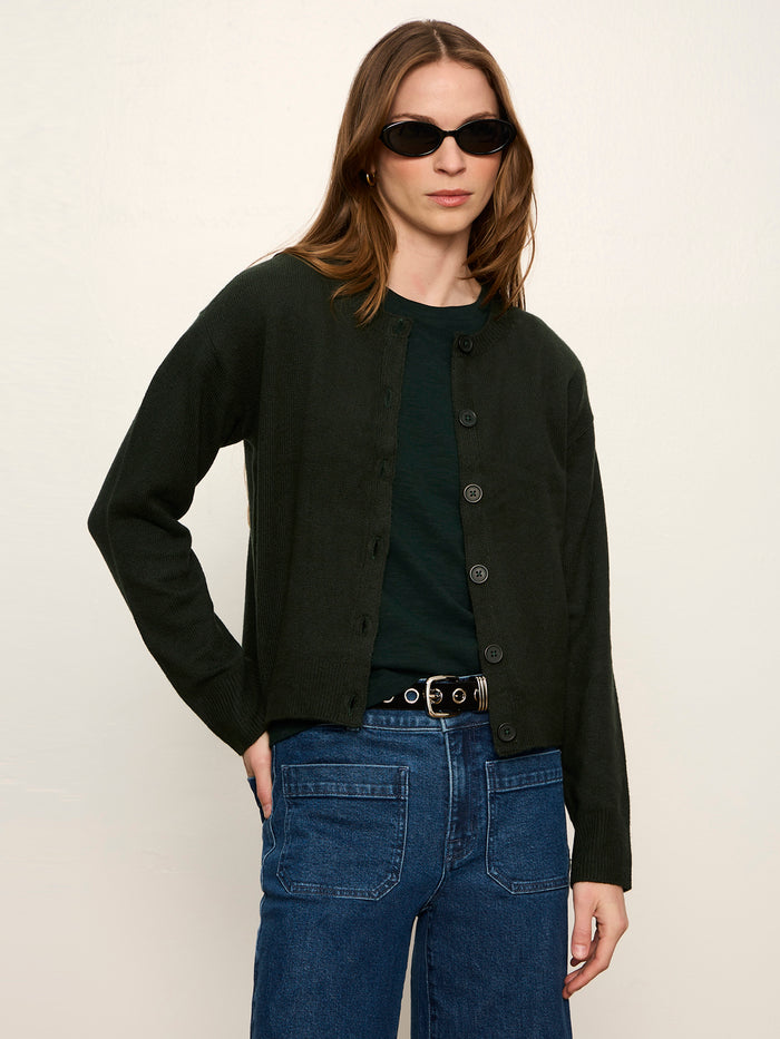 Must-Have Cardi Forest Petite Sizing