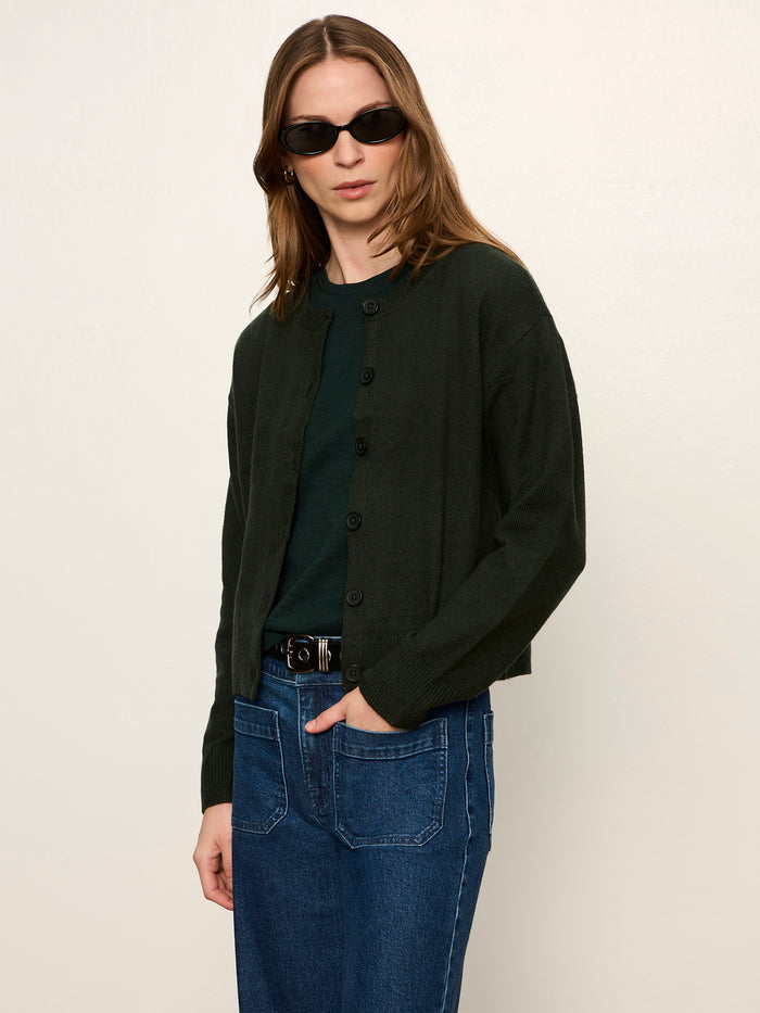 Must-Have Cardi Forest Petite Sizing