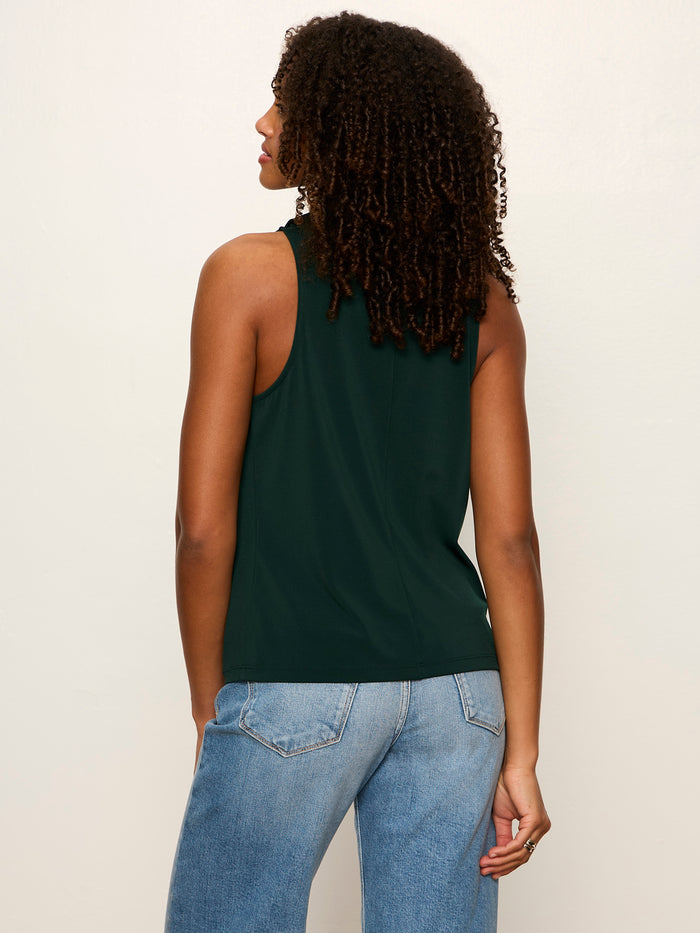 Nora Draped Tank Forest