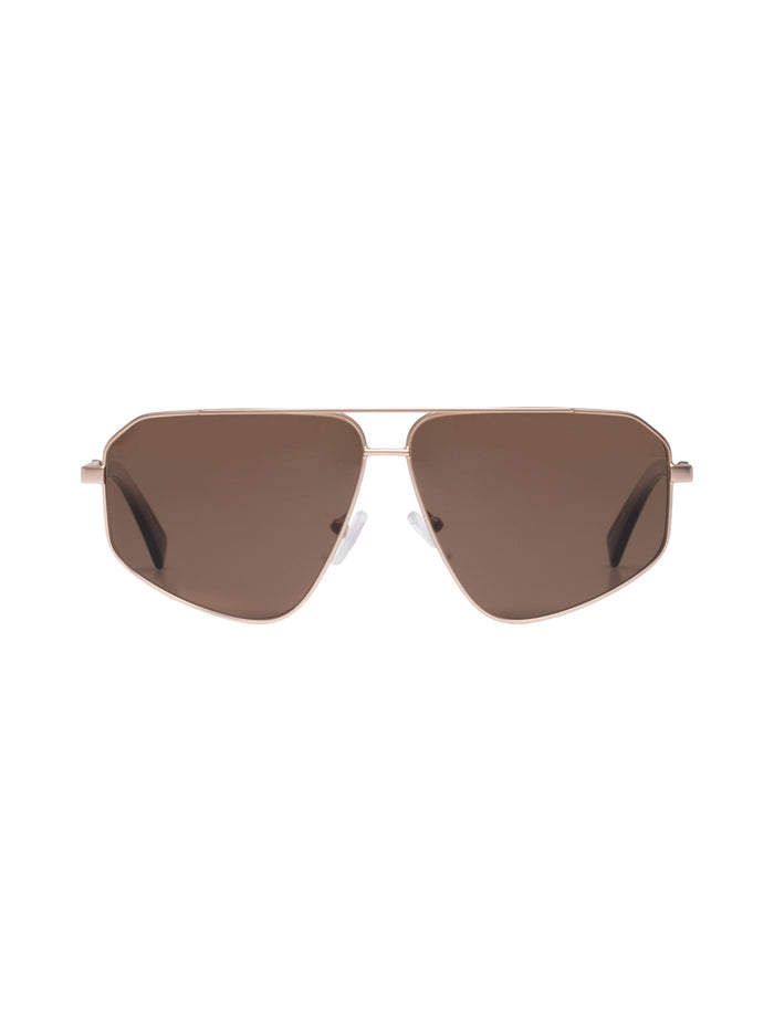 NuBoheme Aviator Sunglasses in Matte Gold