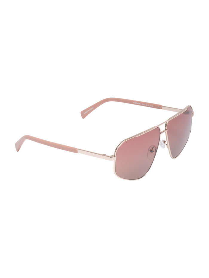 NuBoheme Aviator Sunglasses in Rose Pink