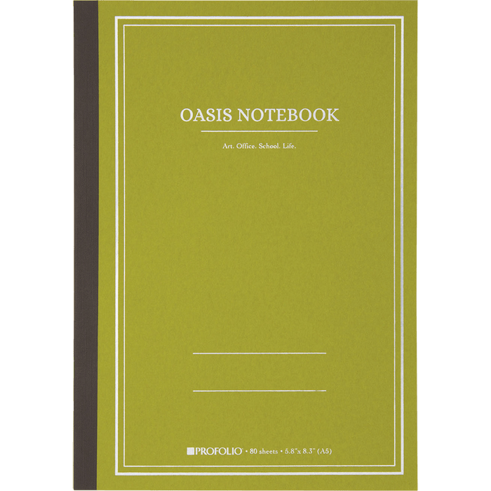 Oasis ProFolio Notebook - Avocado - Medium - Pen Boutique Ltd