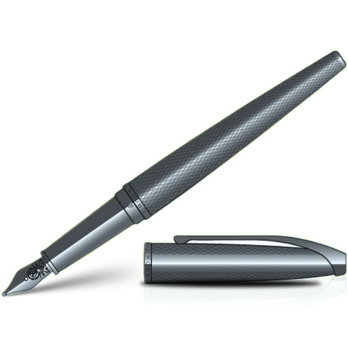 Cross ATX Fountain Pen - Titanium Gray - Pen Boutique Ltd