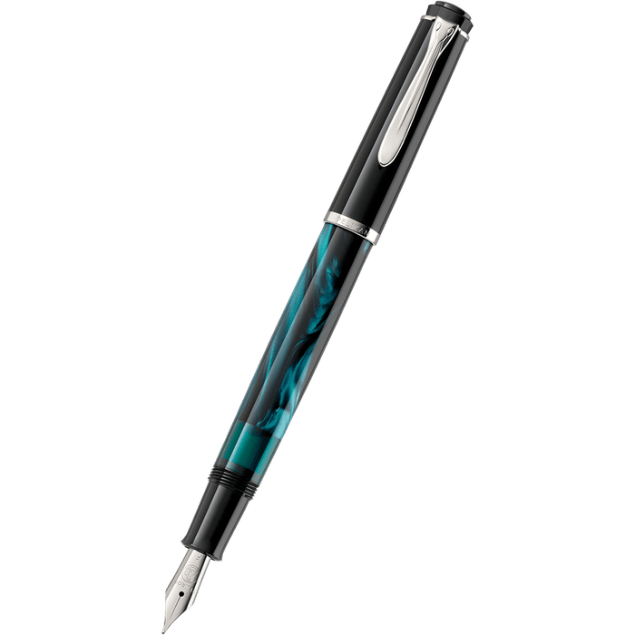 On Sale : Pelikan Classic Fountain Pen - M205 Petrol - Marbled (Special Edition) - Pen Boutique Ltd