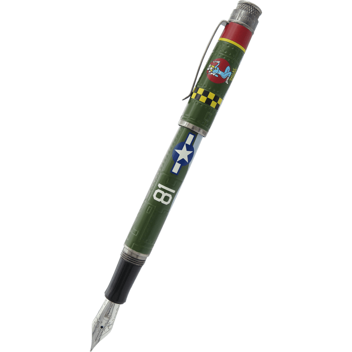 On Sale: Retro 51 Tornado Fountain Pen - Vintage Metalsmith - P - 47 Thunderbolt - Pen Boutique Ltd