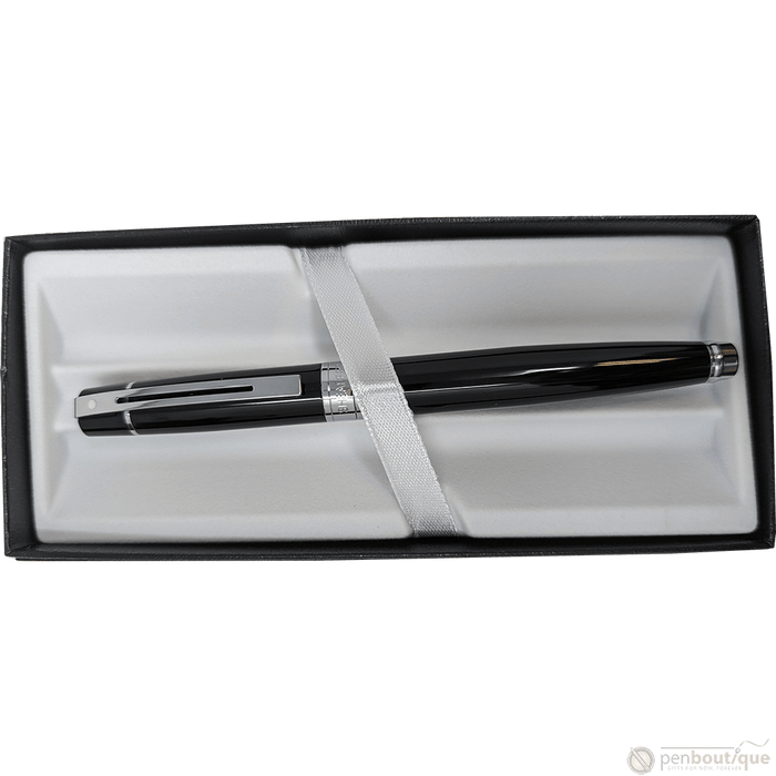 Sheaffer 300 Fountain Pen - Glossy Black Lacquer Medium - Pen Boutique Ltd