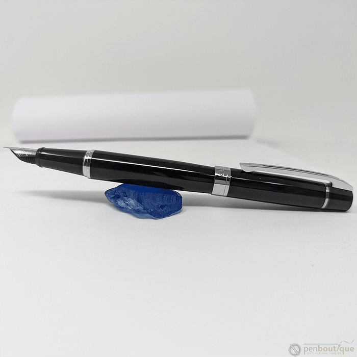 Sheaffer 300 Fountain Pen - Glossy Black Lacquer Medium - Pen Boutique Ltd