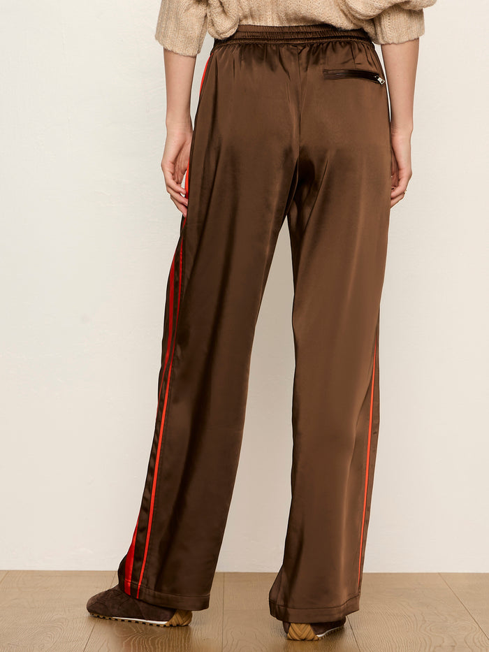 On Track Satin Pant Espresso Martini