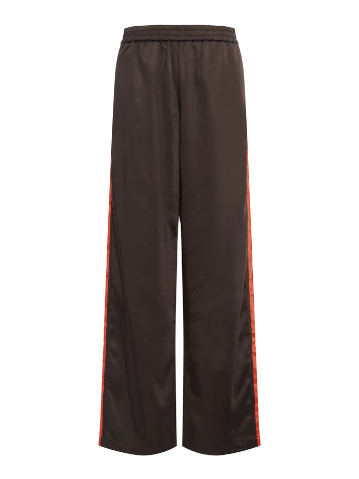 On Track Satin Pant Espresso Martini