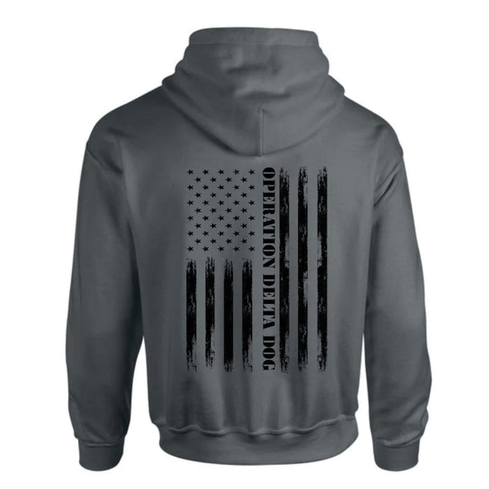 Operation Delta Dog Distressed Flag Hoodie