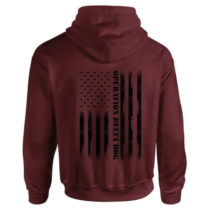 Operation Delta Dog Distressed Flag Hoodie
