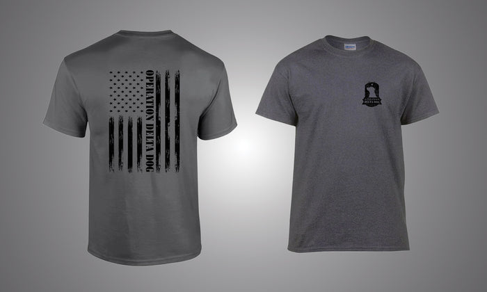 Operation Delta Dog Distressed Flag T-Shirt
