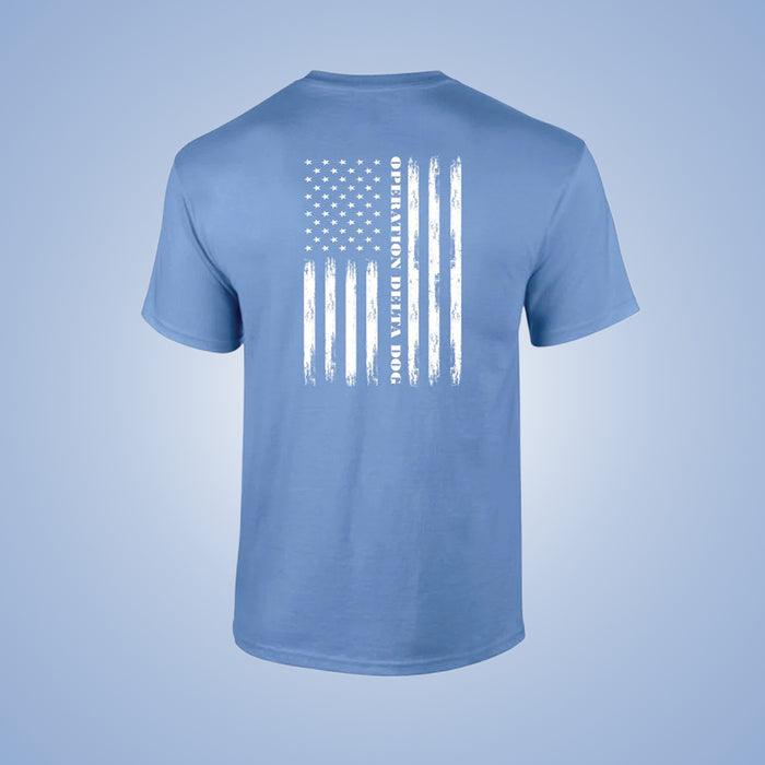 Operation Delta Dog Distressed Flag T-Shirt