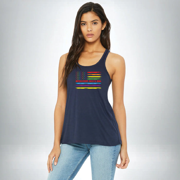 Operation Delta Dog Ladies OPDD Pride Flag Tank