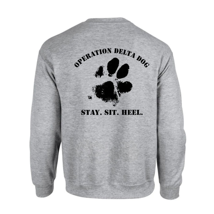 Operation Delta Dog Muddy Paw Crew Neck Sweatshirt