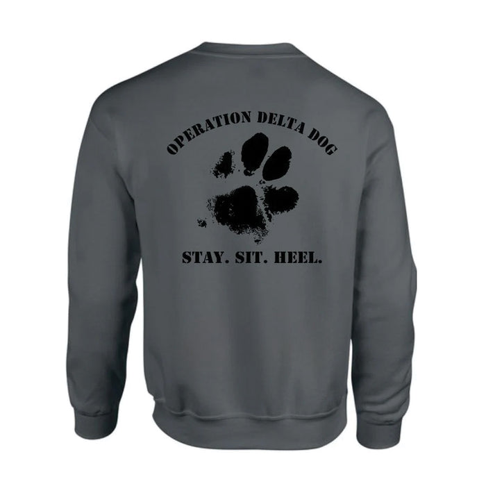 Operation Delta Dog Muddy Paw Crew Neck Sweatshirt