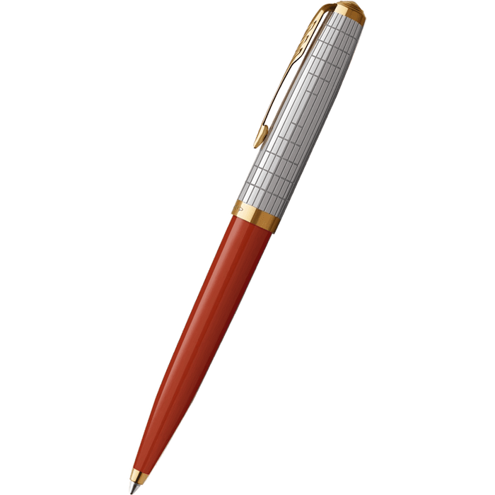 Parker 51 Ballpoint Pen - Premium Rage Red - Gold Trim - Pen Boutique Ltd