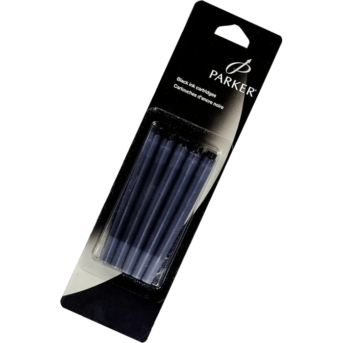 Parker Fountain Pen Ink Cartridges - Permanent Black (5 per pack) - Pen Boutique Ltd