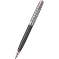 Parker Sonnet Premium Refresh Ballpoint Pen - Metal & Grey - Pink Gold Trim - Pen Boutique Ltd