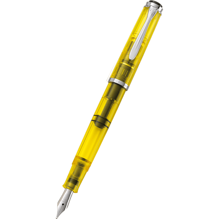 Pelikan Classic Fountain Pen Set - M205 Duo Highlighter Neon Yellow - Pen Boutique Ltd