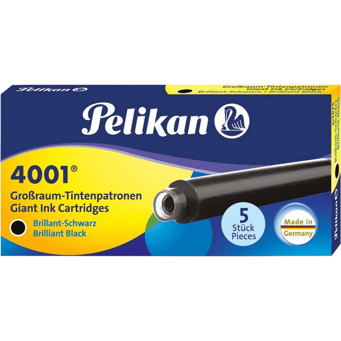Pelikan Giant 4001 Brilliant Black - Ink Cartridges - Pen Boutique Ltd