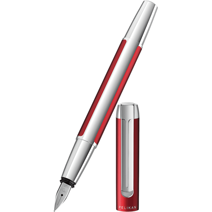 Pelikan Pura P40 Fountain Pen - Bordeaux - Pen Boutique Ltd