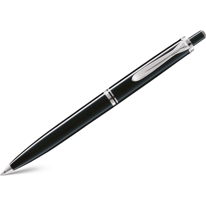 Pelikan Souveran Ballpoint Pen - K405 Black/Silver - Pen Boutique Ltd