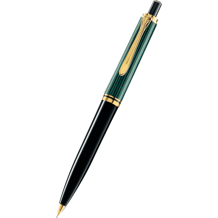 Pelikan Souveran Pencil - D400 Black/Green - Pen Boutique Ltd