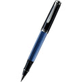 Pelikan Souveran Rollerball Pen - R405 Black & Blue Stripe - Pen Boutique Ltd