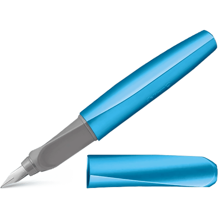 Pelikan Twist Fountain Pen - Frosted Blue - Medium (Boxed) - Pen Boutique Ltd