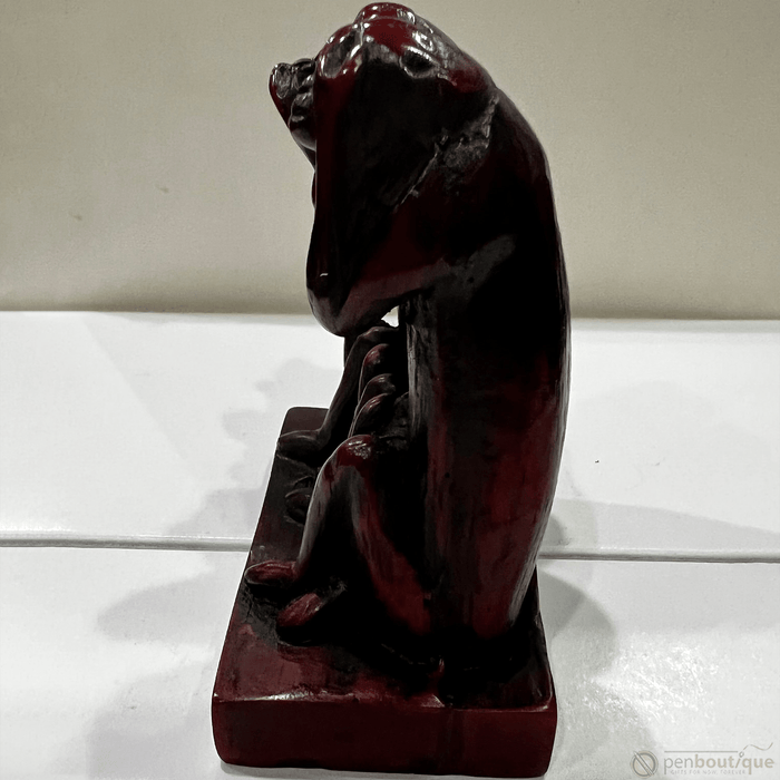 Pen Boutique Three Mini Wise Monkeys Paper Weight with Mask See Hear or Speak No Evil - Pen Boutique Ltd