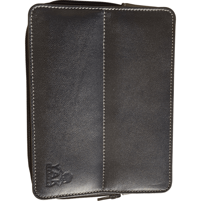 Pen Boutique Yak Leather 10 Pen Holder - Black - Pen Boutique Ltd