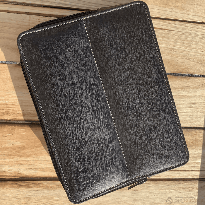 Pen Boutique Yak Leather 10 Pen Holder - Black - Pen Boutique Ltd