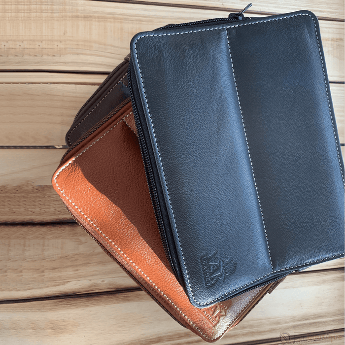 Pen Boutique Yak Leather 10 Pen Holder - Black - Pen Boutique Ltd