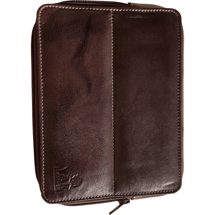 Pen Boutique Yak Leather 10 Pen Holder - Brown - Pen Boutique Ltd