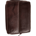 Pen Boutique Yak Leather 10 Pen Holder - Brown - Pen Boutique Ltd