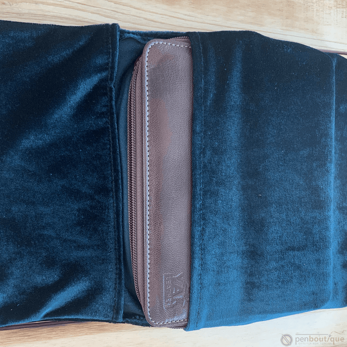 Pen Boutique Yak Leather 10 Pen Holder - Brown - Pen Boutique Ltd