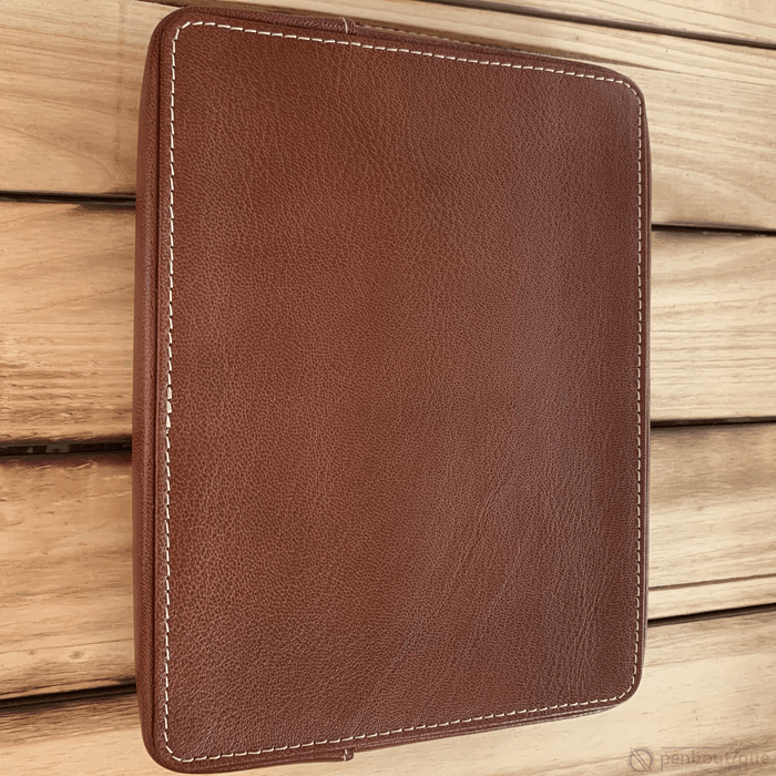 Pen Boutique Yak Leather 10 Pen Holder - Tan - Pen Boutique Ltd