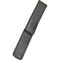 Pen Boutique Yak Leather Single Pen Box - Black - Magnetic closure - Pen Boutique Ltd