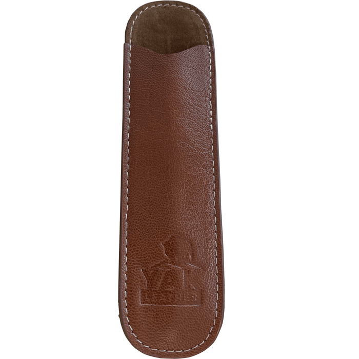 Pen Boutique Yak Leather Single Pen Sleeve - Tan - Pen Boutique Ltd