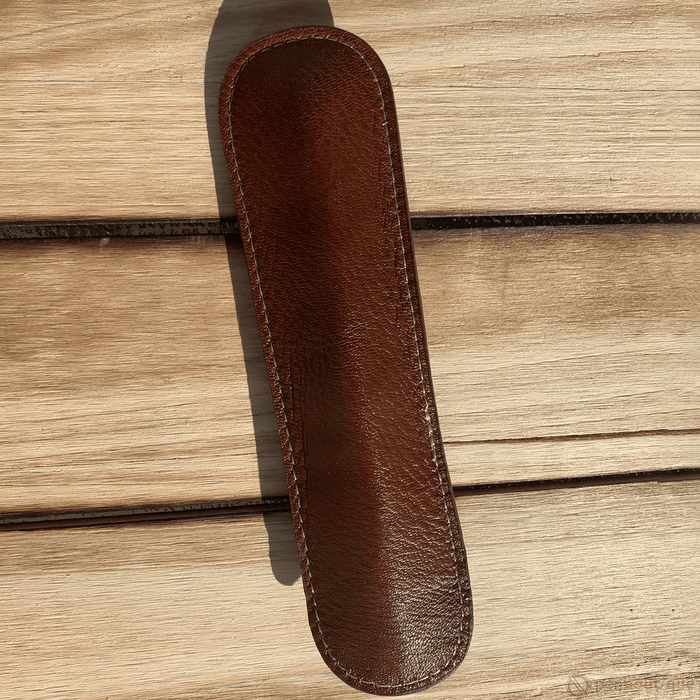 Pen Boutique Yak Leather Single Pen Sleeve - Tan - Pen Boutique Ltd
