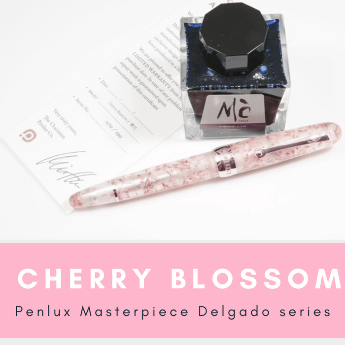 Penlux Masterpiece Delgado Fountain Pen - Limited Edition - Cherry Blossom - Pen Boutique Ltd