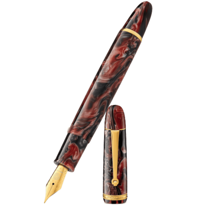 Penlux Masterpiece Fountain Pen - Grande - Marble Wave - Pen Boutique Ltd