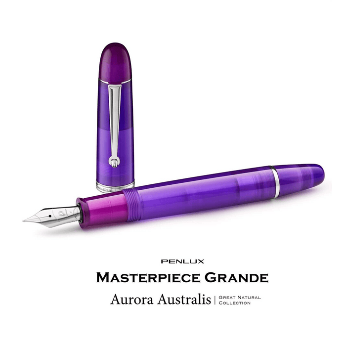 Penlux Masterpiece Grande Fountain Pen - Aurora Australis - Pen Boutique Ltd
